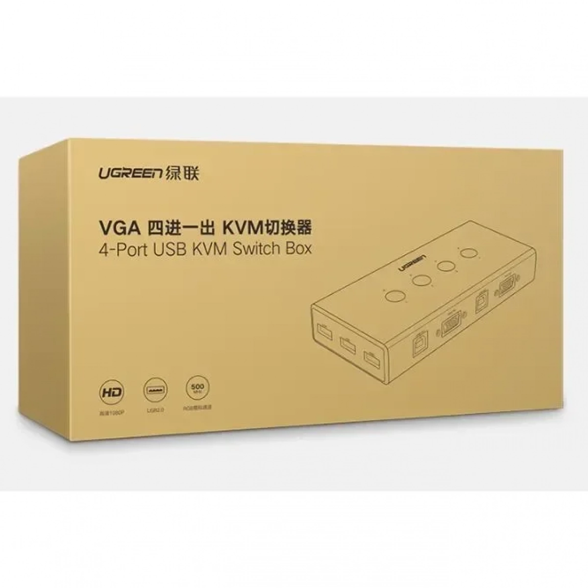 Switch KVM 4 θύρες USB/VGA UGREEN CM154 50280