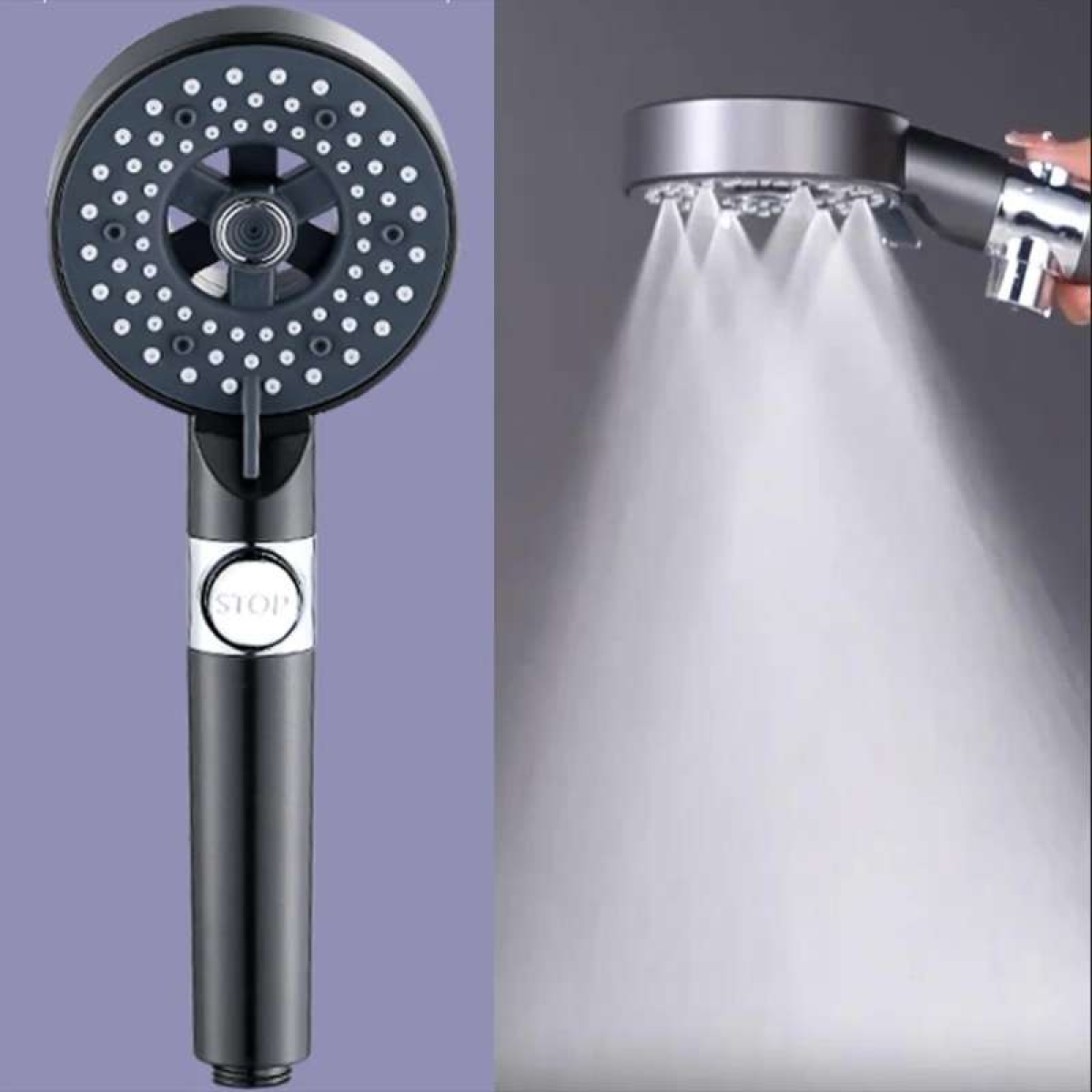 Τηλέφωνο ντουζ υψηλής πίεσης με φίλτρο 5 ταχυτήτων HYH-140 - Image 3