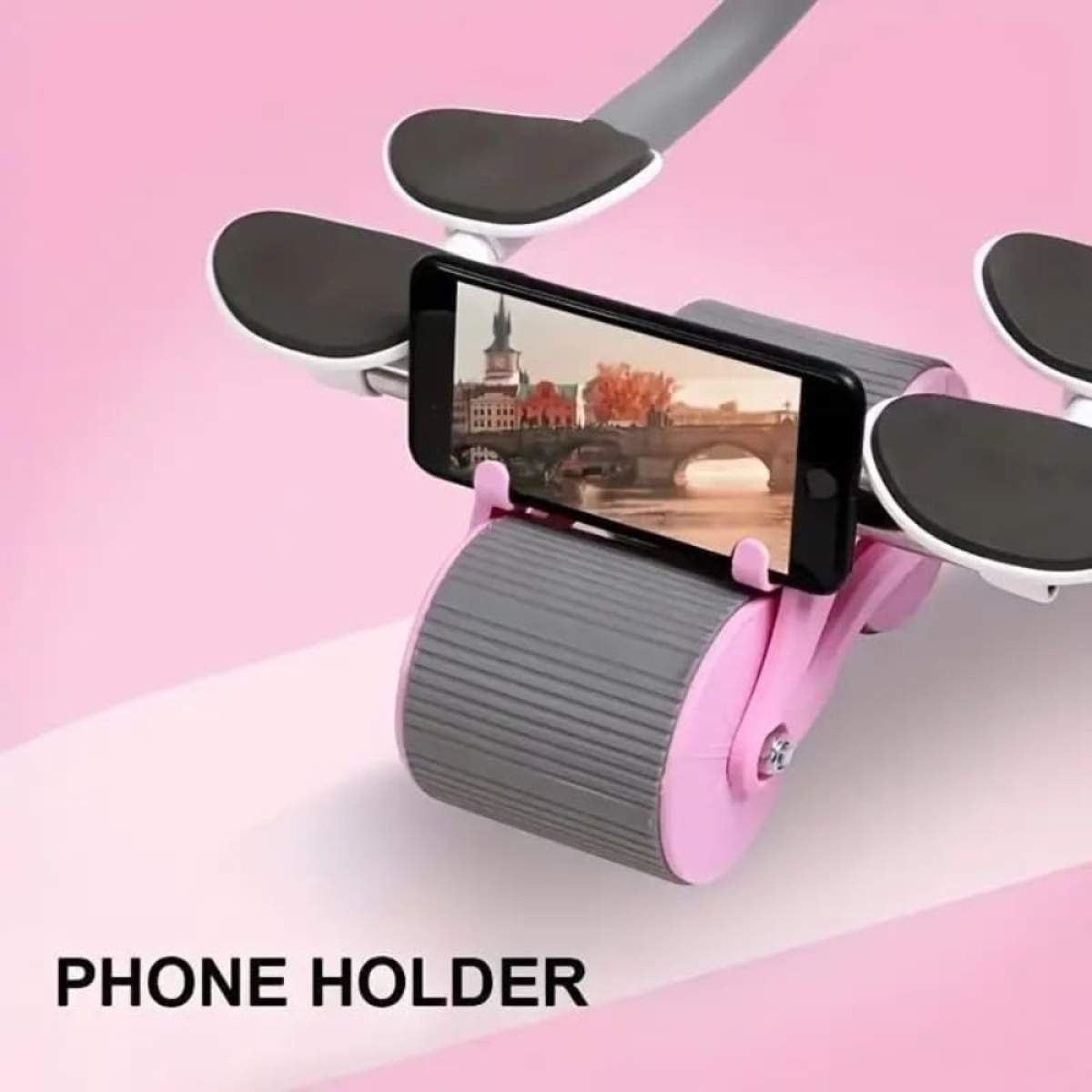 Τροχός γυμναστικής για εκγύμναση κοιλιακών - Automatic Rebound Healthy Abdomen Wheel μπλε