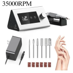 Τροχός νυχιών ρεύματος με 35000 στροφές ανά λεπτό ασημί