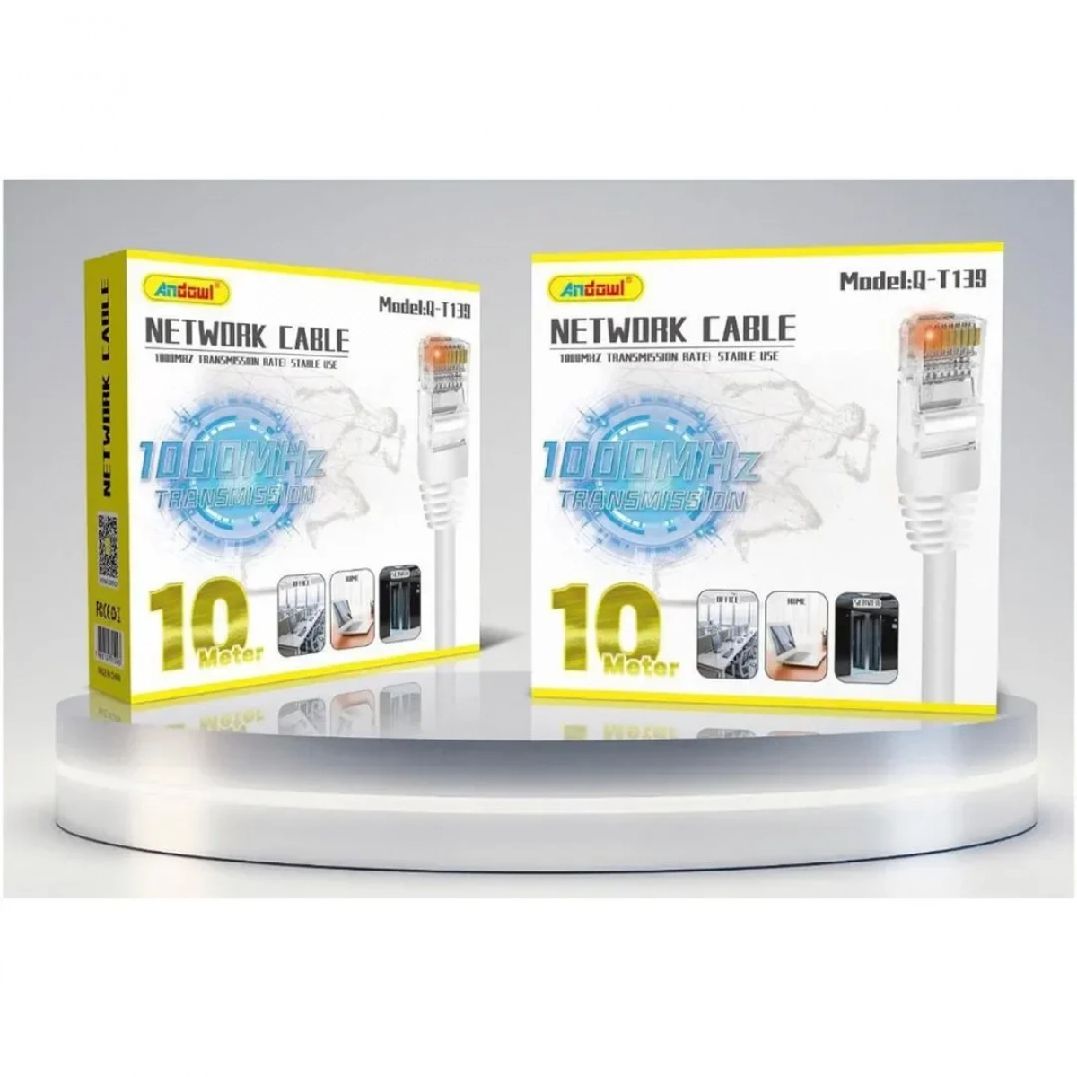 Andowl U/UTP Cat.5e Καλώδιο Δικτύου Ethernet 10m (Q-T139)