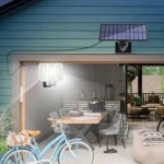 Led Επιτοίχιο Ηλιακό Φωτιστικό 20W 300lm Ψυχρό Λευκό με Αισθητήρα Κίνησης, Φωτοκύτταρο και Τηλεχειριστήριο LF-2501A