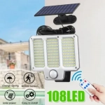 Led Επιτοίχιο Ηλιακό Φωτιστικό 20W 300lm Ψυχρό Λευκό με Αισθητήρα Κίνησης, Φωτοκύτταρο και Τηλεχειριστήριο LF-2501A