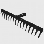 Τσουγκράνα Μεταλλική με 16 Δόντια 38cm Ευθεία