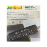 USB 3.0 Hub 4 θυρών με σύνδεση USB-A Andowl Q-HU301 - Image 2