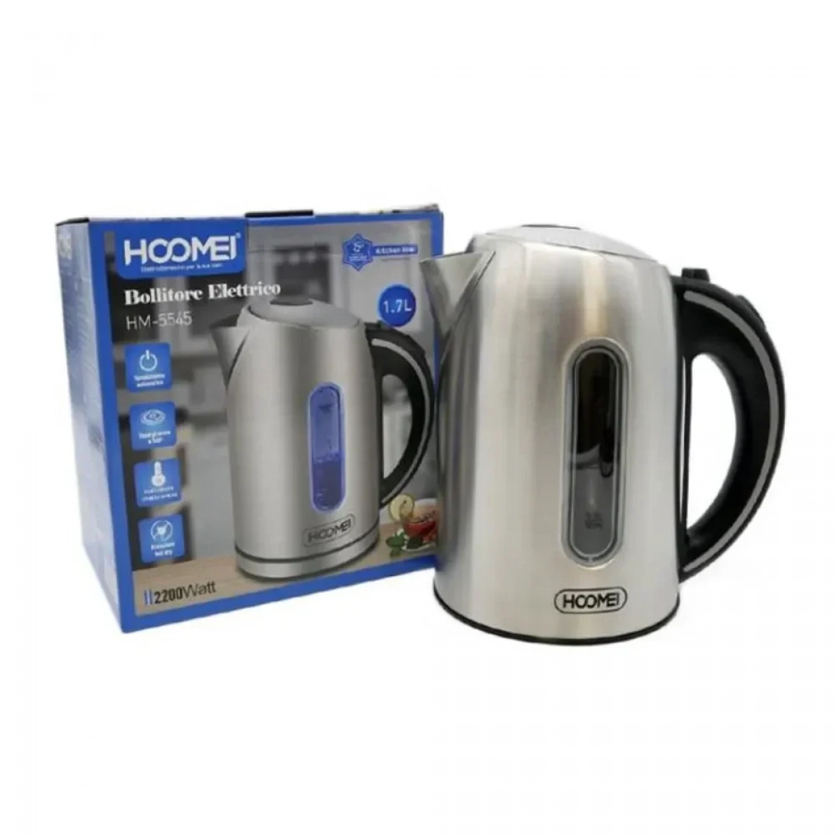 Βραστήρας Hoomei HM-5545 Ισχύος 2200W με Χωρητικότητα 1.7lt. - Photo2