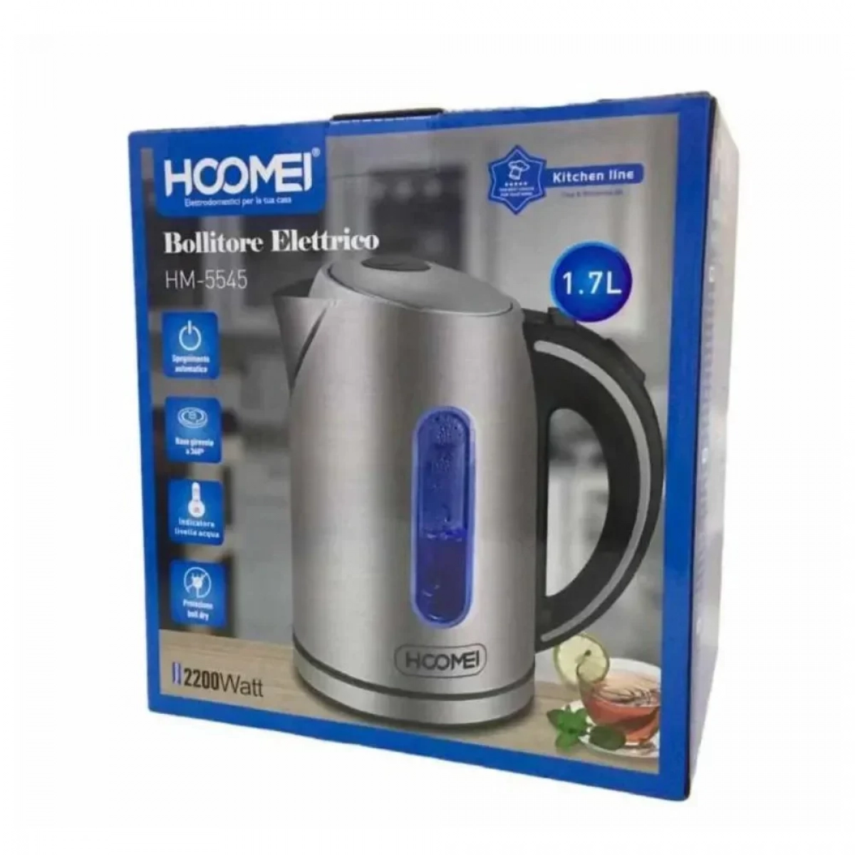 Βραστήρας Hoomei HM-5545 Ισχύος 2200W με Χωρητικότητα 1.7lt. - Photo3