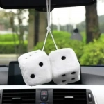 Αρωματικά Ζάρια Αυτοκινήτου 6x6 εκ. Λευκά