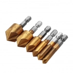 Σετ φρέζες HSS 5 flute για διάτρηση ξύλου και σιδήρου 6-19mm 6 τεμαχίων