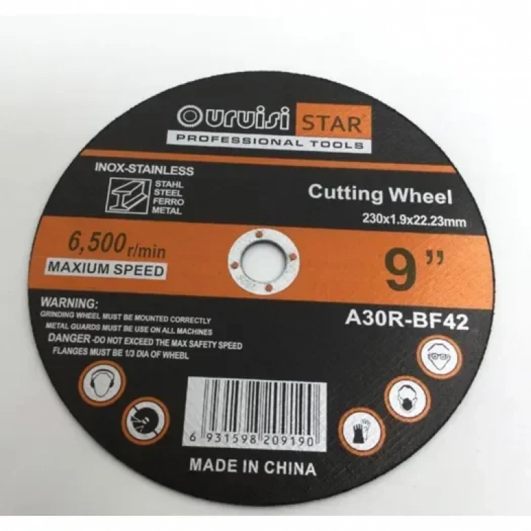 Uruisi Star Inox Δίσκος Kοπής 9″ 230mm A30R-BF42