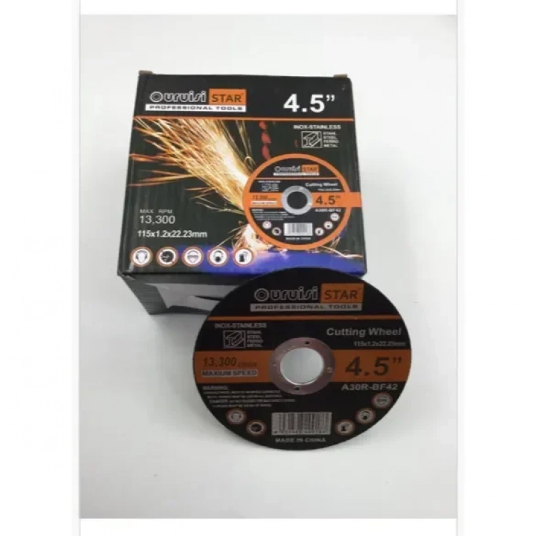 Uruisi Star Inox Δίσκος Kοπής 4,5″ 115mm A30R-BF42
