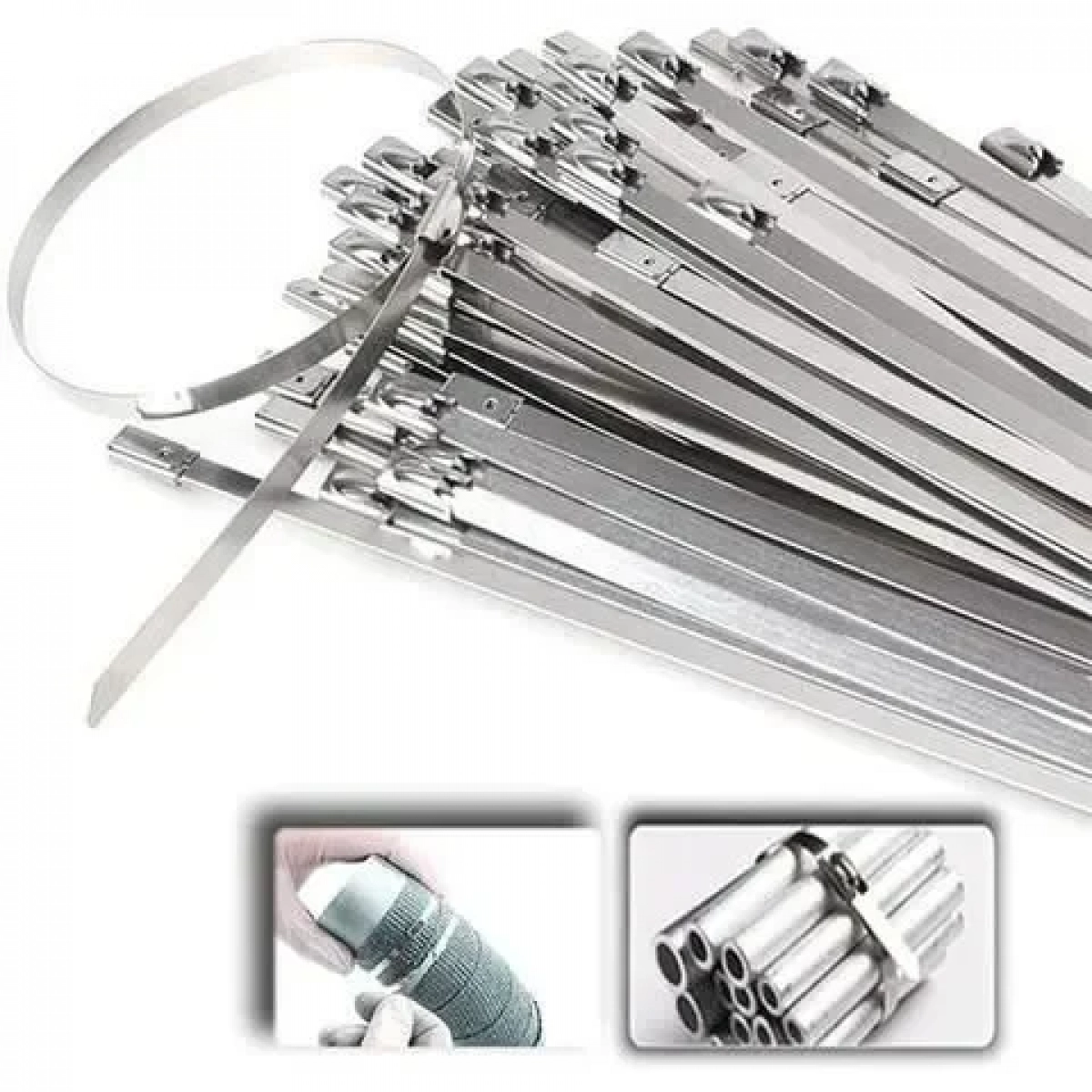 Μεταλλικά Δεματικά 7,9mm*250mm 50τμχ