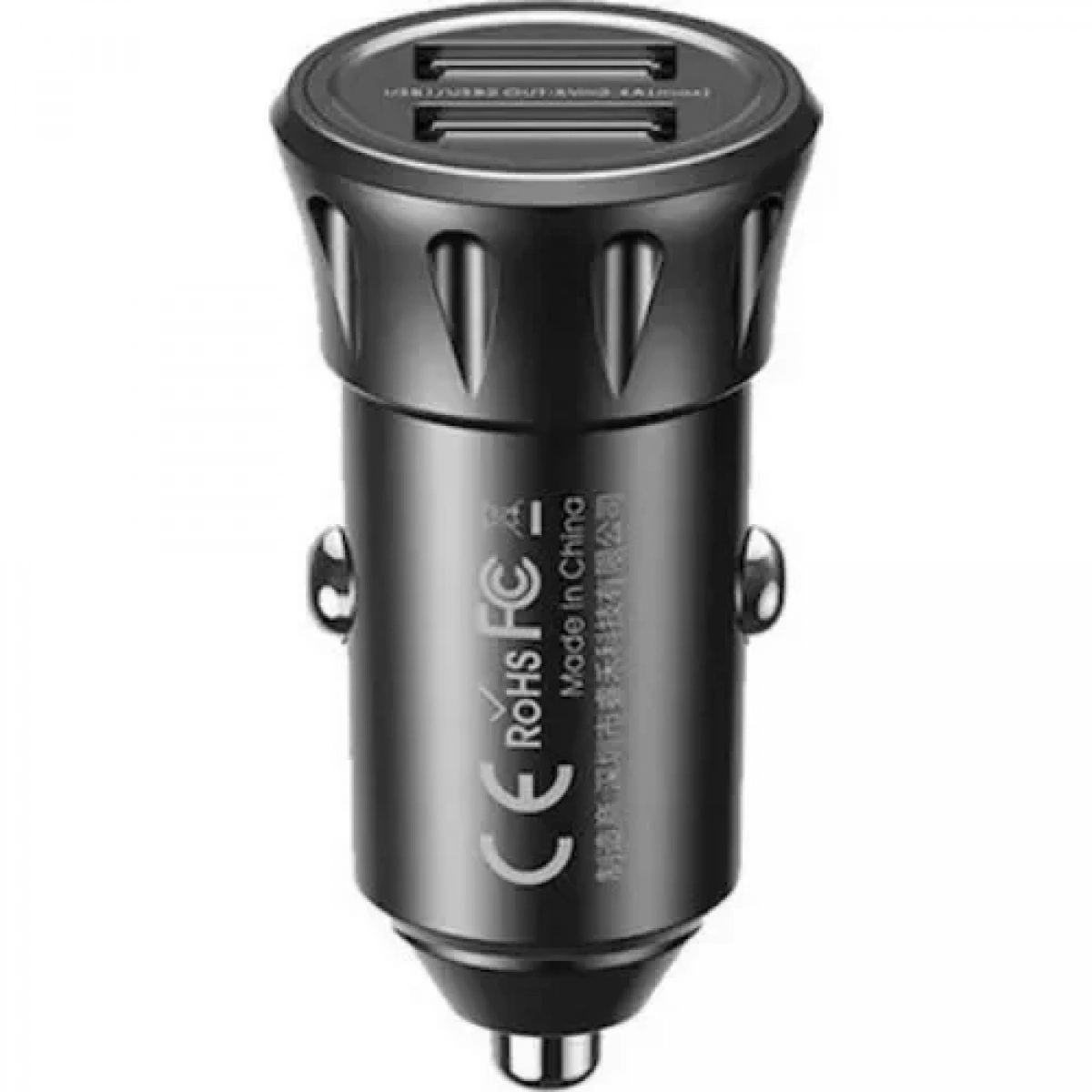 Φορτιστής Αυτοκινήτου Remax RCC236 2.4A με 2 x USB και Καλώδιο 3 σε 1 Μαύρο