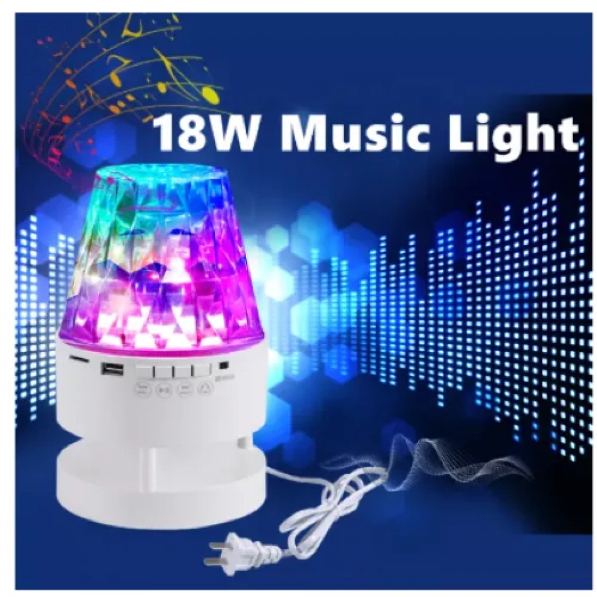 Διακοσμητικό Φωτιστικό LED RGB bluetooth με τηλεχειριστήριο Party Light 18W 220V SDS-23378