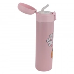 Παγούρι Θερμός 400ml από ανοξείδωτο ατσάλι X321 με σχέδιο αστροναύτη Ροζ