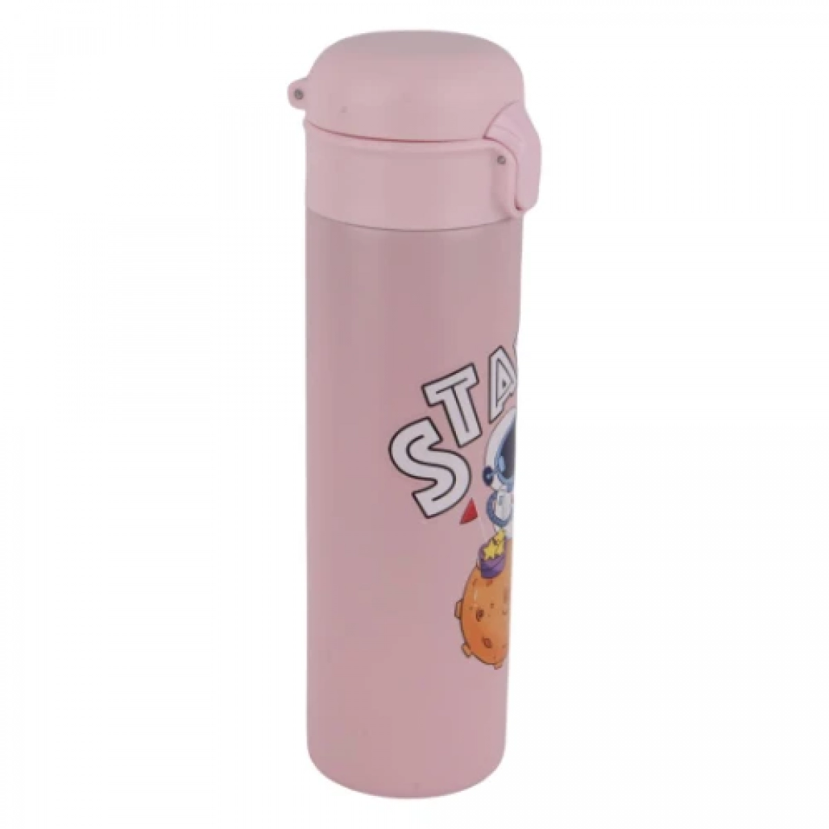 Παγούρι Θερμός 400ml από ανοξείδωτο ατσάλι X321 με σχέδιο αστροναύτη Ροζ