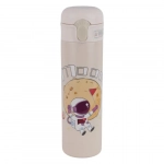 Παγούρι Θερμός 400ml από ανοξείδωτο ατσάλι X321 με σχέδιο αστροναύτη Μπεζ