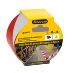 Αυτοκόλλητη Ταινία Σήμανσης 48x16mm Κόκκινο/Λευκό Bossram 684921