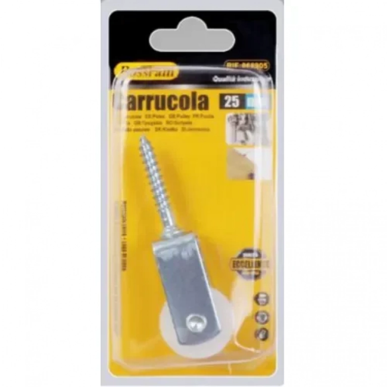 Τροχαλία με Βίδα Φ25mm 8cm Bossram 868905