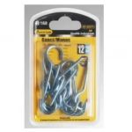 Βίδες αγκιστρωτές Γάντζοι 55x8mm Σετ 12 τμχ Bossram 620379