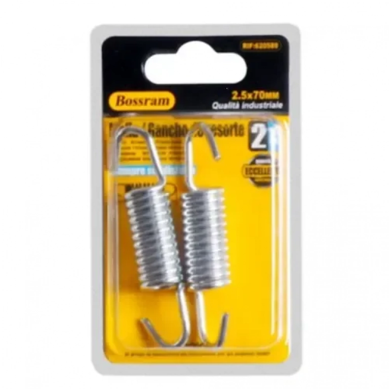 Σετ Ελατήρια Γάντζου 2 τμχ 2.5x70mm Bossram 620589