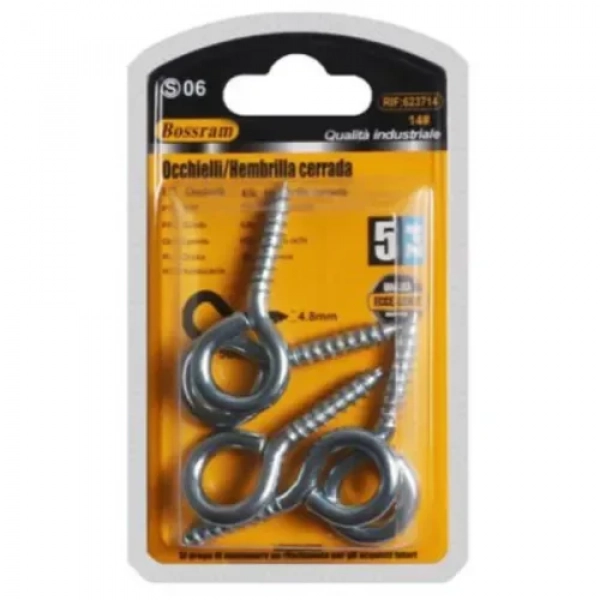 Θηλιές Βιδωτές 50x4.8mm Σετ 5τμχ Bossram 623714