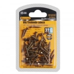 Βίδες Σταυρού 32g 3x18mm Χρυσές Bossram 625180