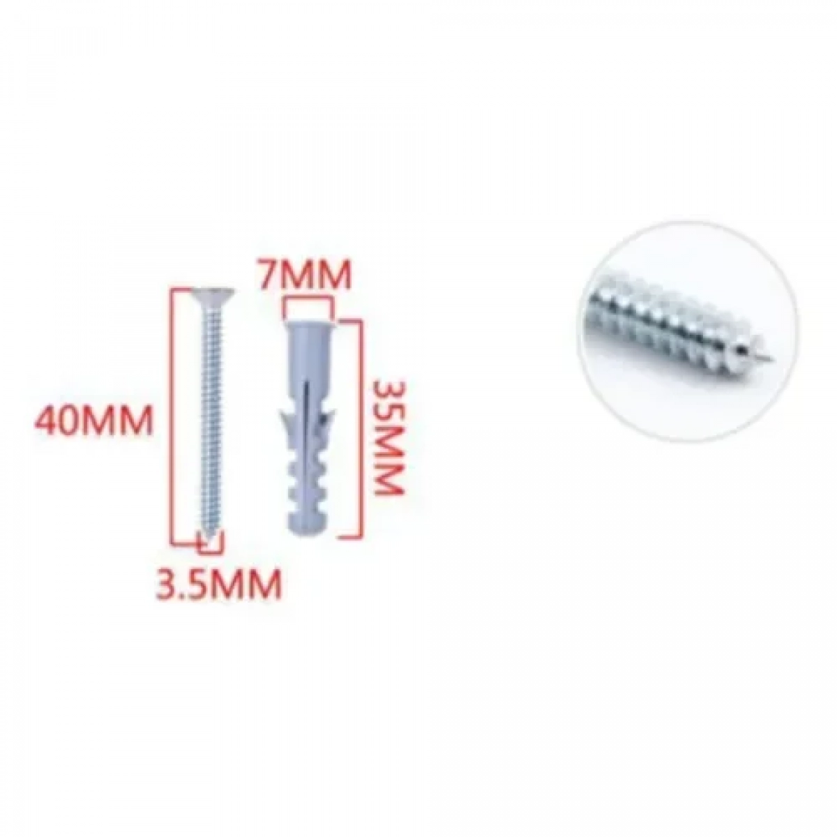Βίδες με Ούπα 14 τμχ 3.5x40mm+6x35mm Bossram 680749