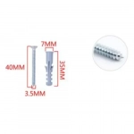 Βίδες με Ούπα 14 τμχ 3.5x40mm+6x35mm Bossram 680749