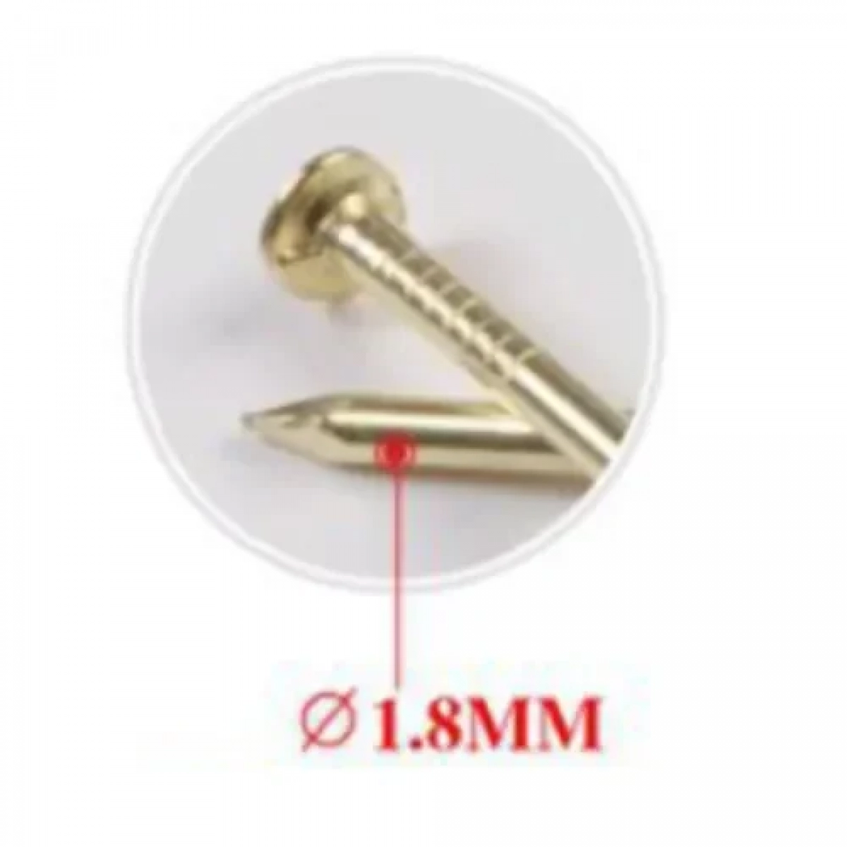 Σετ Καρφιά με Επίπεδη Κεφαλή 1.8x40mm 50g σε Χρυσό Χρώμα Bossram 683711