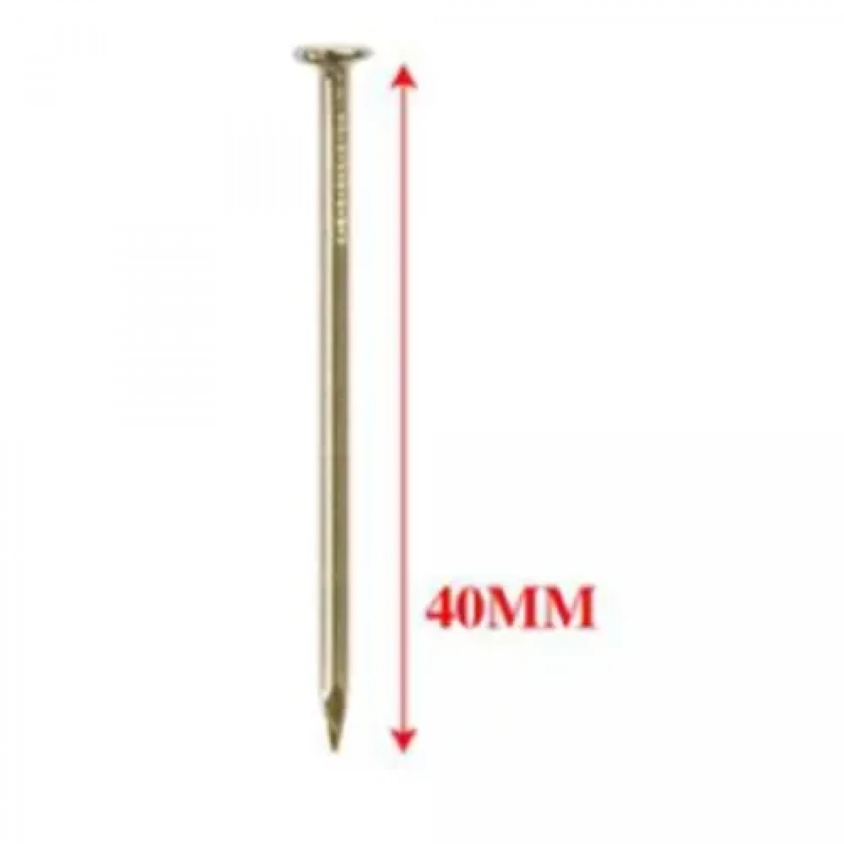 Σετ Καρφιά με Επίπεδη Κεφαλή 1.8x40mm 50g σε Χρυσό Χρώμα Bossram 683711