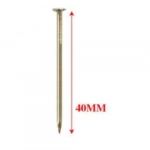 Σετ Καρφιά με Επίπεδη Κεφαλή 1.8x40mm 50g σε Χρυσό Χρώμα Bossram 683711
