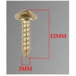 Βίδες Σταυρού 30g 12x3mm Χρυσές Bossram 990699