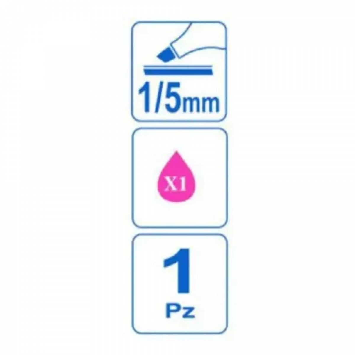 Μαρκαδόρος Υπογράμμισης 1/5mm σε Φούξια Χρώμα Stelan 688722