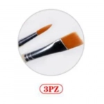 Σετ 3 Πινέλα Ζωγραφικής Stelan 689146