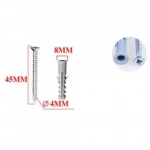 Βίδες με Ούπα 10 τμχ 4x45mm+Φ8mm Bossram 680755