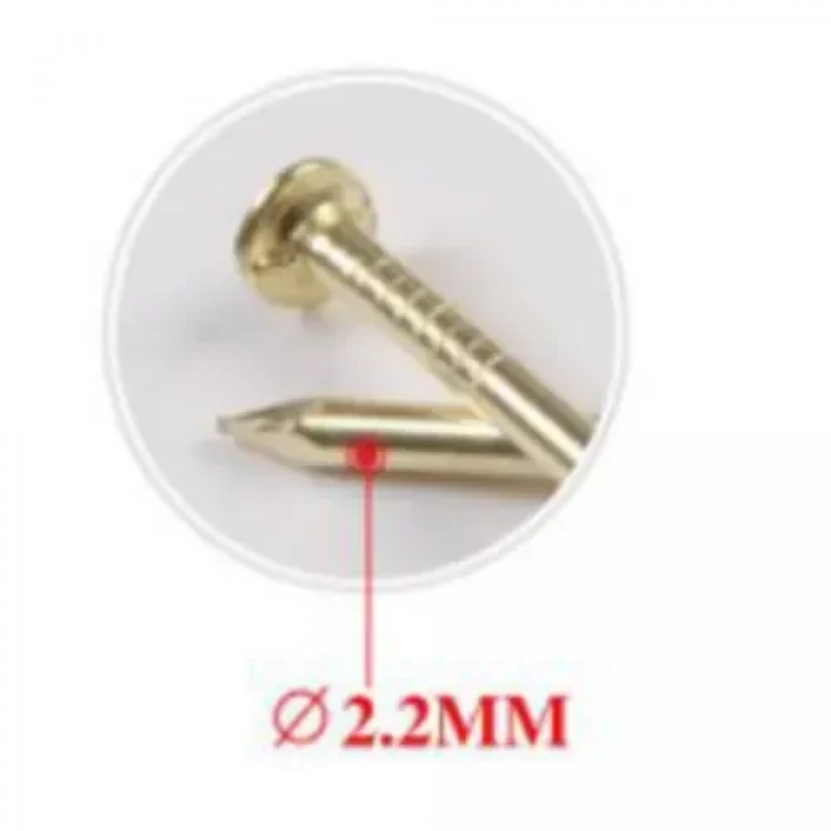 Σετ Καρφιά με Επίπεδη Κεφαλή 2.2x40mm 50g σε Χρυσό Χρώμα Bossram 683712