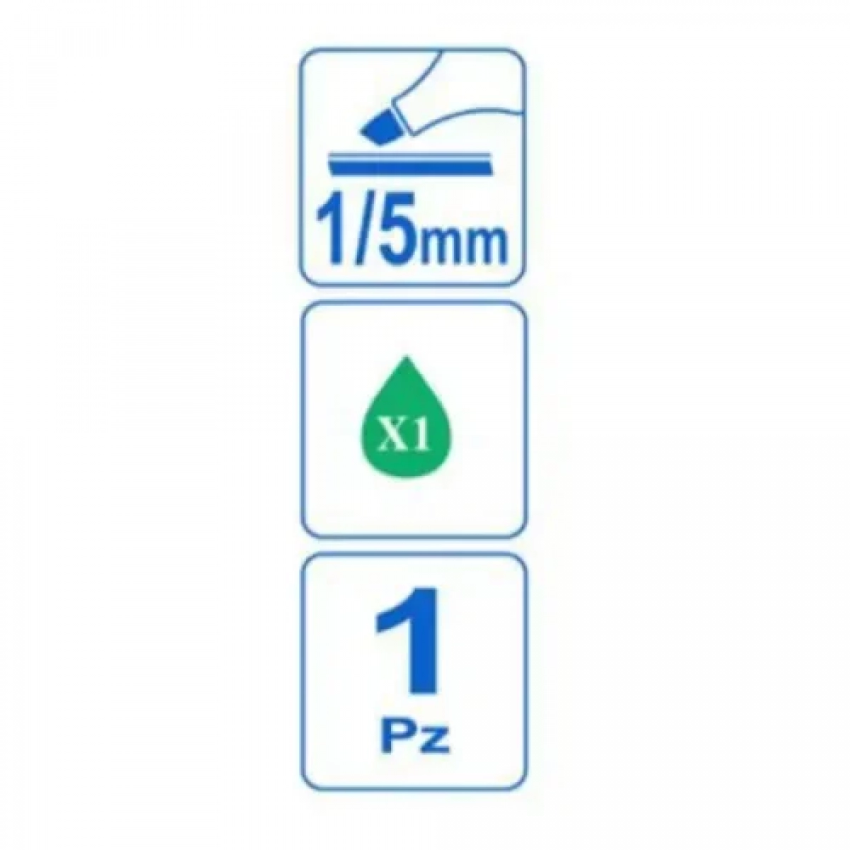 Μαρκαδόρος Υπογράμμισης 1/5mm σε Πράσινο Χρώμα Stelan 688724
