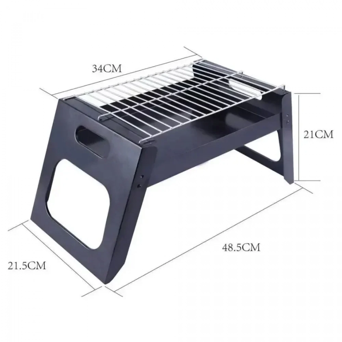 16179-60 Φορητή Ψησταριά BBQ Grill - Μαύρο - Photo10