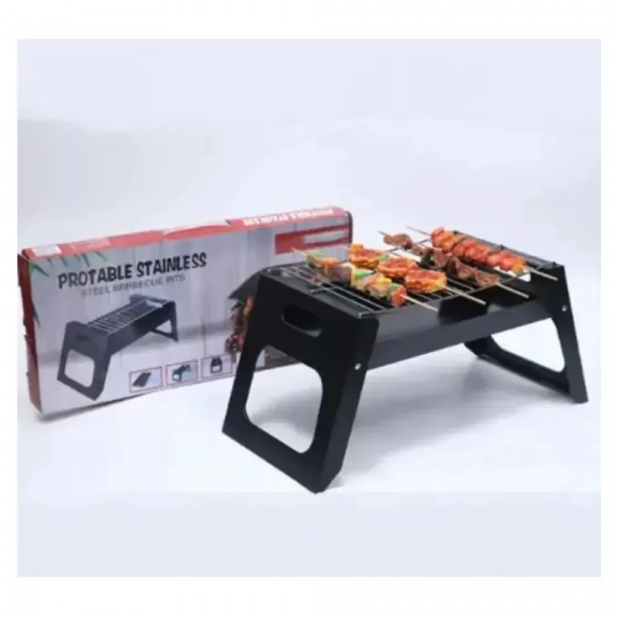 16179-60 Φορητή Ψησταριά BBQ Grill - Μαύρο - Photo11