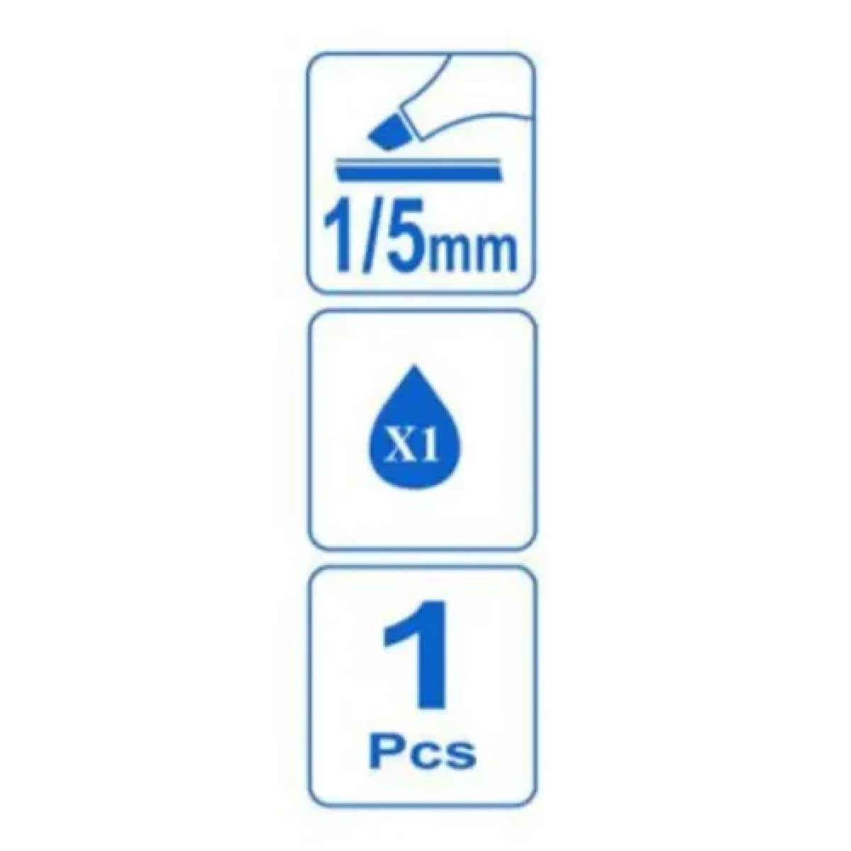Μαρκαδόρος Υπογράμμισης 1/5mm σε Μπλε Χρώμα Stelan 688725