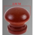 Σετ 2 Ξύλινα Πόμολα 25mm & Ρυθμιζόμενες Βίδες Στερέωσης 680574