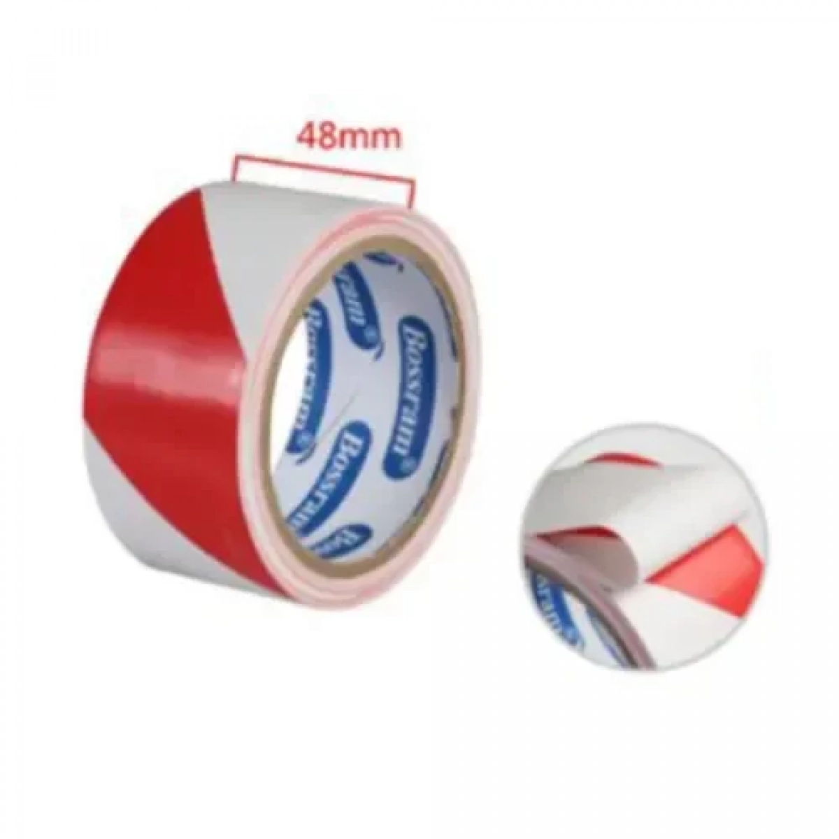 Αυτοκόλλητη Ταινία Σήμανσης 48x16mm Κόκκινο/Λευκό Bossram 684921