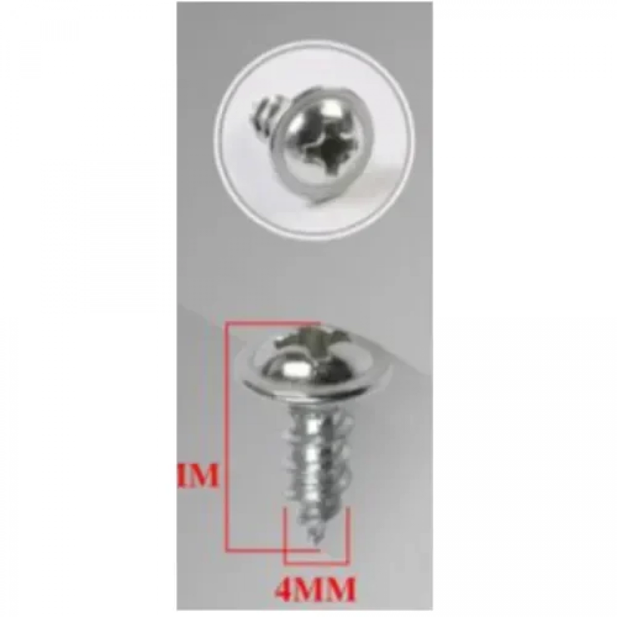 Βίδες Σταυρού 40g 8x4mm Ασημί Bossram 990690