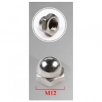 Παξιμάδι Εξάγωνο Τυφλό Ø12mm Σετ 3 τμχ Herran 991054