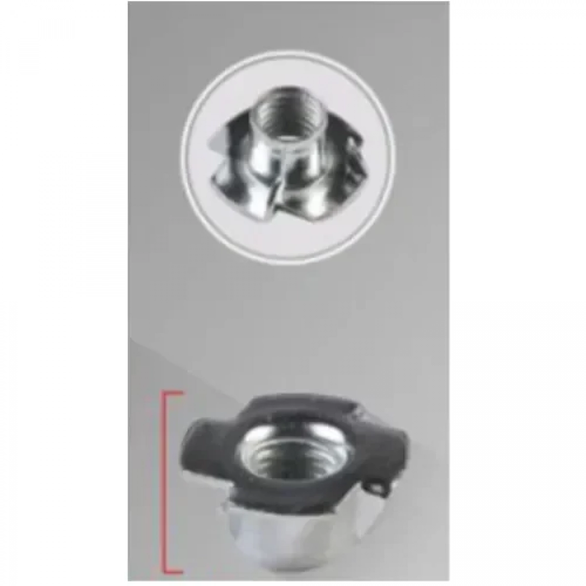 Παξιμάδι Χωνευτό για Βίδα Μ4x8x15mm Σετ 8 τμχ Herran 991062