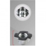 Παξιμάδι Χωνευτό για Βίδα Μ4x8x15mm Σετ 8 τμχ Herran 991062
