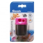 Διπλή Ξύστρα Βαρελάκι Stelan 689273 Ροζ