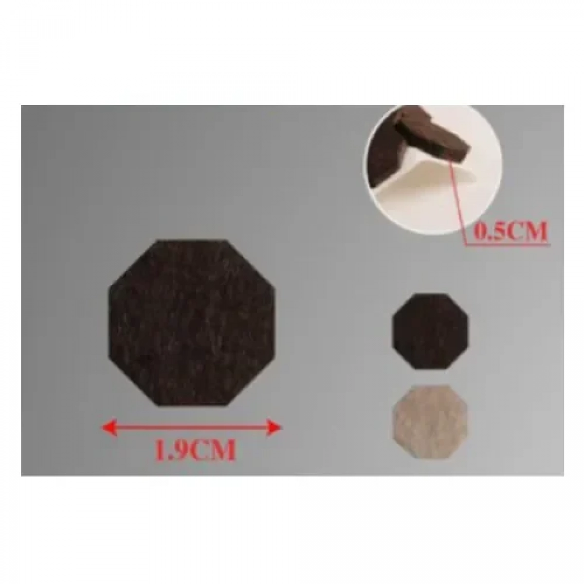 Τσοχάκια Επίπλων 19x5 mm Σετ 16 τμχ Μαύρα Bossram 623511
