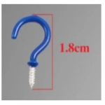 Βίδες αγκιστρωτές Γάντζοι 1.8cm 3/4'' Σετ 14 τμχ Χρωματιστές Bossram 623797
